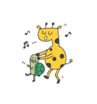 Flat head giraffe（個別スタンプ：12）
