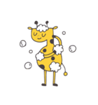 Flat head giraffe（個別スタンプ：18）