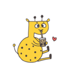 Flat head giraffe（個別スタンプ：19）