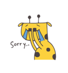 Flat head giraffe（個別スタンプ：20）