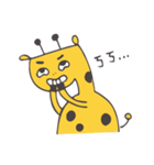 Flat head giraffe（個別スタンプ：28）