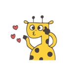 Flat head giraffe（個別スタンプ：33）