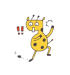 Flat head giraffe（個別スタンプ：34）