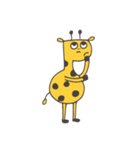 Flat head giraffe（個別スタンプ：37）