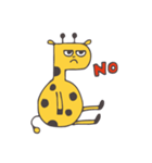 Flat head giraffe（個別スタンプ：38）
