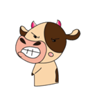 Lovely Greedily-Dairy Cow（個別スタンプ：1）