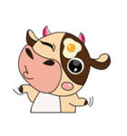 Lovely Greedily-Dairy Cow（個別スタンプ：4）