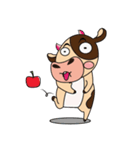 Lovely Greedily-Dairy Cow（個別スタンプ：10）