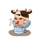 Lovely Greedily-Dairy Cow（個別スタンプ：23）