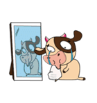 Lovely Greedily-Dairy Cow（個別スタンプ：30）