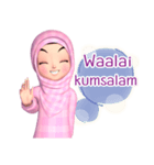 Amarena Muslim hijab girl-Eng（個別スタンプ：2）