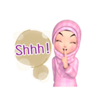 Amarena Muslim hijab girl-Eng（個別スタンプ：9）