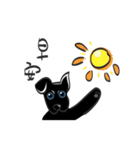 The little black dog in the hometown（個別スタンプ：1）