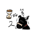 The little black dog in the hometown（個別スタンプ：13）