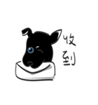 The little black dog in the hometown（個別スタンプ：19）