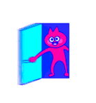 ピンクのねこくん（個別スタンプ：9）