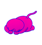 ピンクのねこくん（個別スタンプ：34）