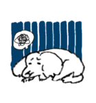 白いトイプードルのリオンくん（個別スタンプ：6）