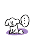 白いトイプードルのリオンくん（個別スタンプ：15）