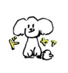 白いトイプードルのリオンくん（個別スタンプ：25）