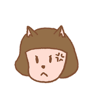 女の子と猫（個別スタンプ：2）