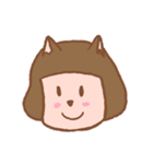 女の子と猫（個別スタンプ：3）