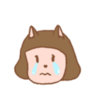 女の子と猫（個別スタンプ：6）