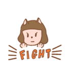 女の子と猫（個別スタンプ：15）