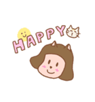 女の子と猫（個別スタンプ：20）