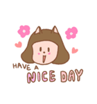 女の子と猫（個別スタンプ：21）