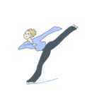 動く！フィギュアスケート男子！（個別スタンプ：3）