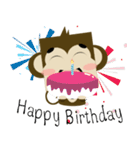 Jeky A Little Monkey（個別スタンプ：28）