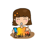 Girl sticker (Japanese Version Mix)（個別スタンプ：3）