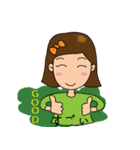 Girl sticker (Japanese Version Mix)（個別スタンプ：6）