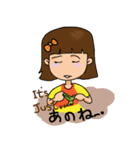 Girl sticker (Japanese Version Mix)（個別スタンプ：17）