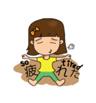 Girl sticker (Japanese Version Mix)（個別スタンプ：23）