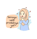 Azmeela Hijab : Happy Shopping（個別スタンプ：4）