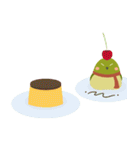 White-eye Cino with dessert（個別スタンプ：24）