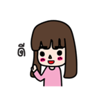Straight eyebrows（個別スタンプ：1）