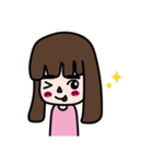 Straight eyebrows（個別スタンプ：16）