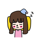 Straight eyebrows（個別スタンプ：18）