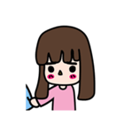 Straight eyebrows（個別スタンプ：30）
