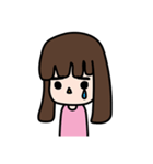 Straight eyebrows（個別スタンプ：35）