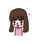 Straight eyebrows（個別スタンプ：37）