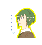 緑髪〜ず（個別スタンプ：3）