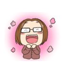 センター分けメガネ君（個別スタンプ：8）