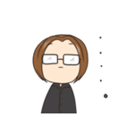 センター分けメガネ君（個別スタンプ：17）