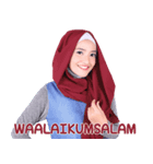 Flower Hijab: Zyana Regyna（個別スタンプ：3）
