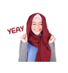 Flower Hijab: Zyana Regyna（個別スタンプ：4）