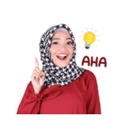 Flower Hijab: Zyana Regyna（個別スタンプ：16）